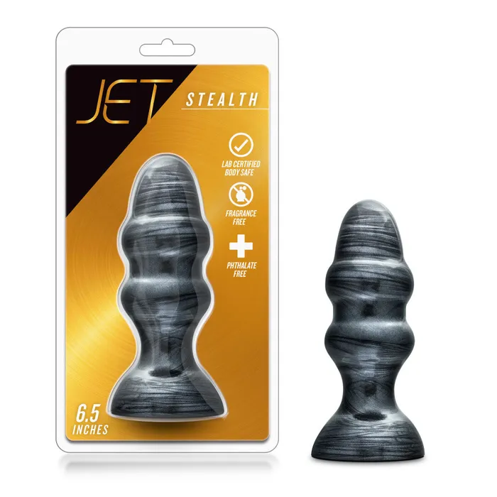 Anal Jet By Blush Stealth Carbon Metallic Black 65Inch Anal Plug With Suction Cup Base Blush Anal Jet By Blush Stealth Carbon Metallic Black 65Inch Anal Plug With Suction Cup Base Blush