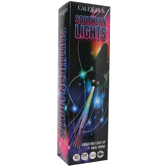 Anal Southern Lights Vibrating Butt Plug in Black CalExotics