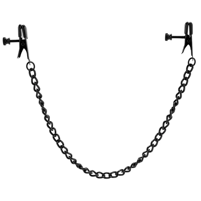 Anal Spartacus Broad Tip Clamp with Black Link Chain
