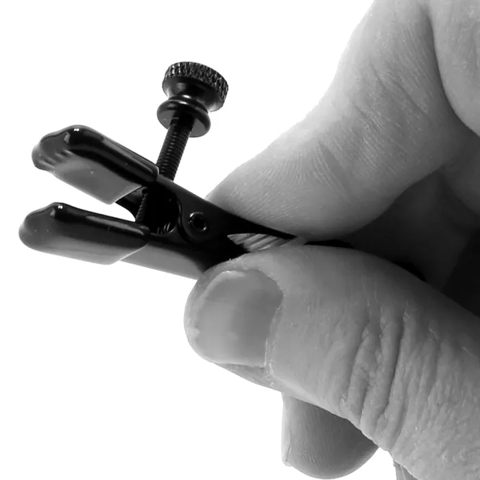 Anal Spartacus Broad Tip Clamp with Black Link Chain