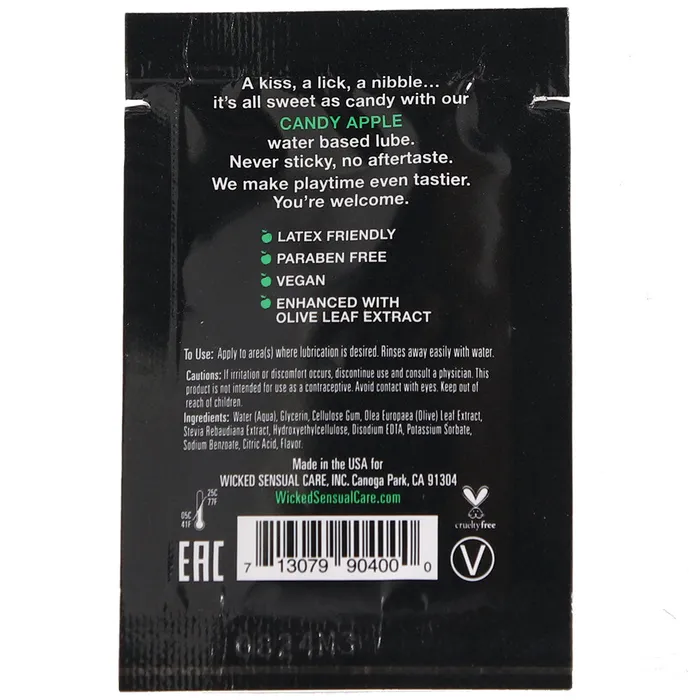 Aqua Flavored Lube 10oz3ml in Candy Apple Wicked Sensual Care Female Sex Toys Aqua Flavored Lube 10oz3ml in Candy Apple Wicked Sensual Care Female Sex Toys
