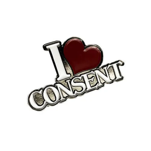 As You Like It OR Anal I Heart Consent Pin