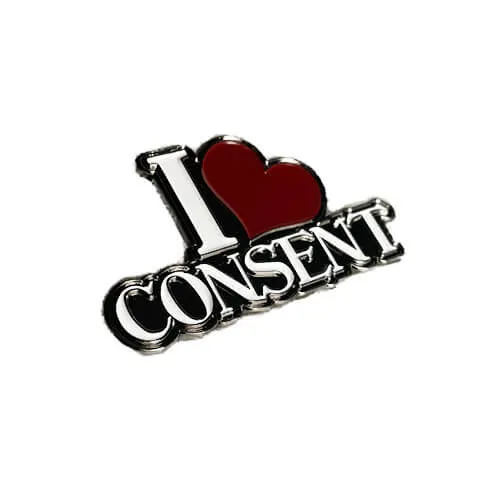 As You Like It OR Anal I Heart Consent Pin