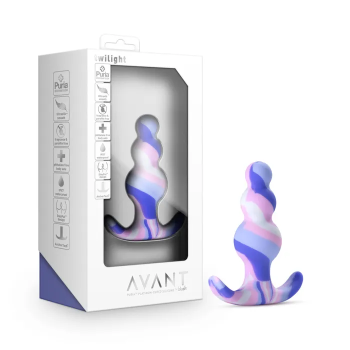 Blush Anal Avant By Blush Twilight Blue Artisan 3 Inch Tapered Stayput Butt Plug with Pleasure Curves Elegantly Made with Smooth Ultrasilk Purio Silicone Blush Anal Avant By Blush Twilight Blue Artisan 3 Inch Tapered Stayput Butt Plug with Pleasure Curves Elegantly Made with Smooth Ultrasilk Purio Silicone