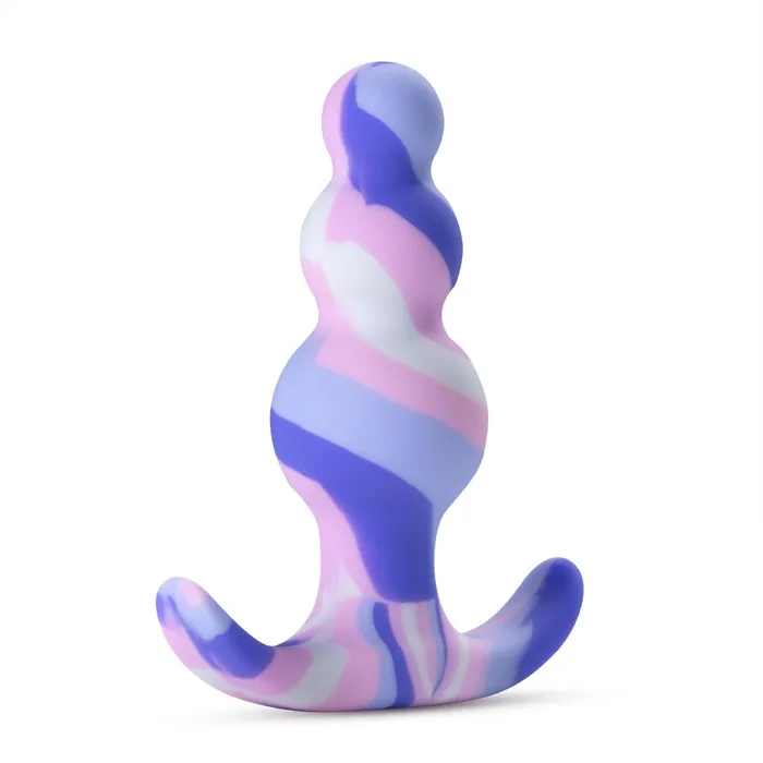Blush Anal Avant By Blush Twilight Blue Artisan 3 Inch Tapered Stayput Butt Plug with Pleasure Curves Elegantly Made with Smooth Ultrasilk Purio Silicone