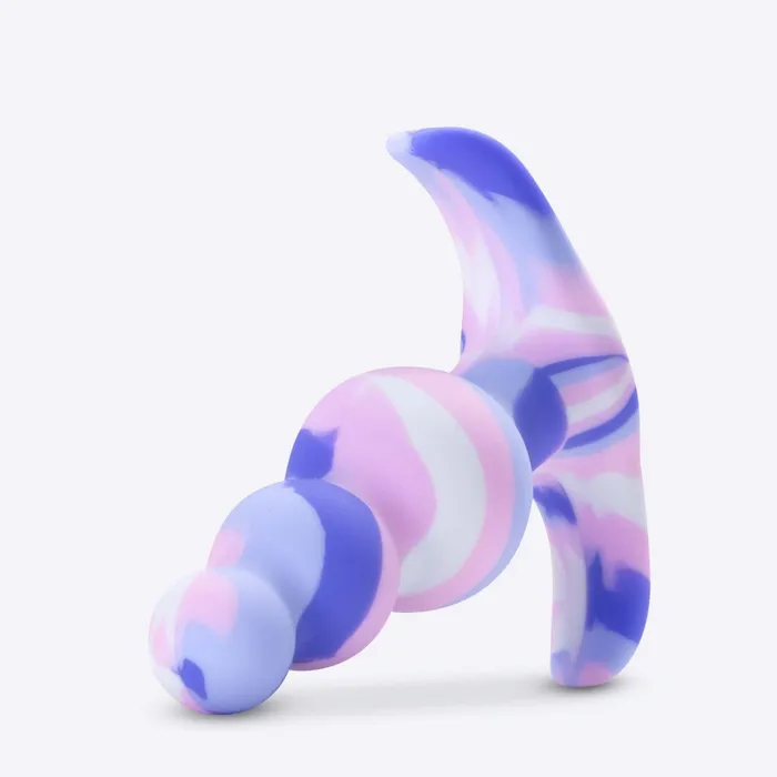 Blush Anal Avant By Blush Twilight Blue Artisan 3 Inch Tapered Stayput Butt Plug with Pleasure Curves Elegantly Made with Smooth Ultrasilk Purio Silicone