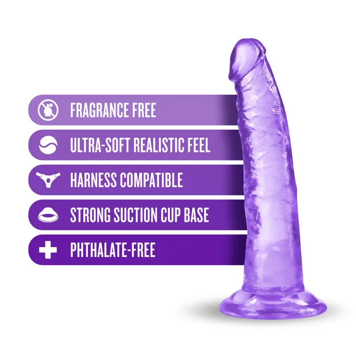 Blush Anal B Yours Plus By Blush Lust N Thrust Realistic GSpot Purple 75Inch Long Dildo With Suction Cup Base Blush Anal B Yours Plus By Blush Lust N Thrust Realistic GSpot Purple 75Inch Long Dildo With Suction Cup Base