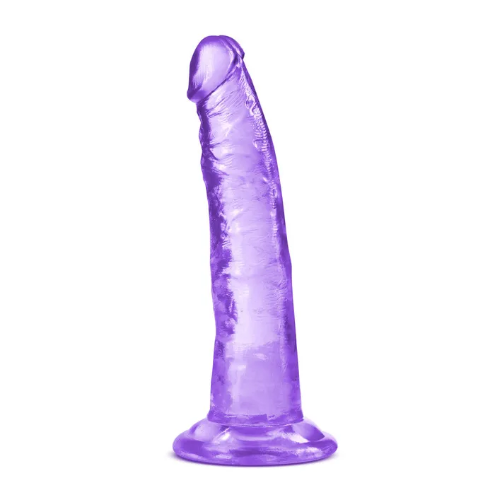 Blush Anal B Yours Plus By Blush Lust N Thrust Realistic GSpot Purple 75Inch Long Dildo With Suction Cup Base