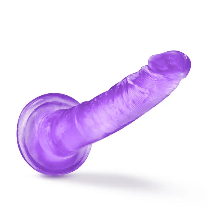 Blush Anal B Yours Plus By Blush Lust N Thrust Realistic GSpot Purple 75Inch Long Dildo With Suction Cup Base