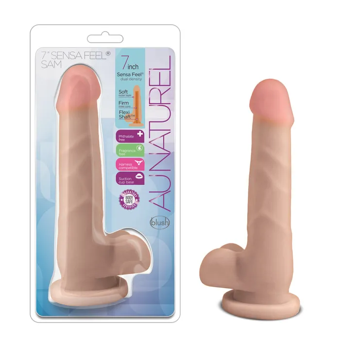 Blush Dildos Au Naturel By Blush Realistic Beige 75Inch Long Dildo With Balls Suction Cup Base Blush Dildos Au Naturel By Blush Realistic Beige 75Inch Long Dildo With Balls Suction Cup Base