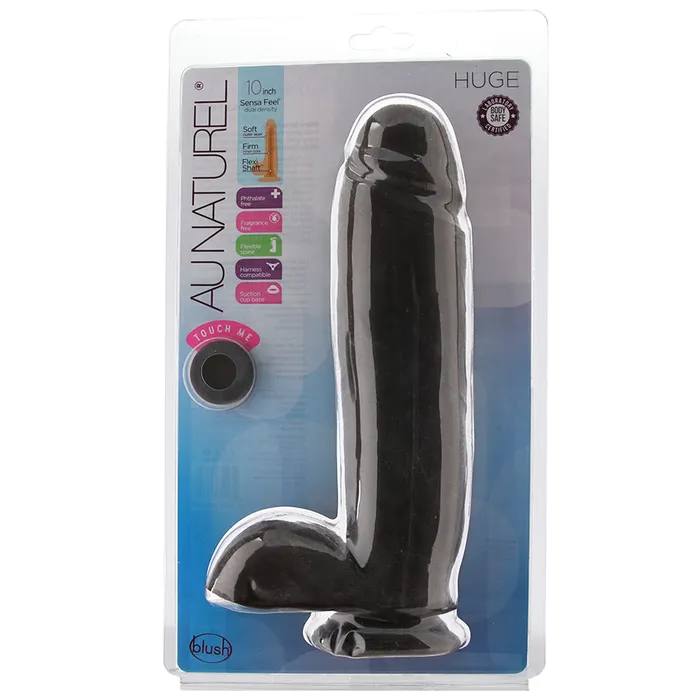 Blush Dildos Au Naturel Huge 10 Inch Sensa Feel Dildo in Chocolate Blush Dildos Au Naturel Huge 10 Inch Sensa Feel Dildo in Chocolate