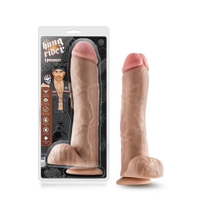Blush Dildos Hung Rider By Blush Hammer Realistic Beige 115Inch Long Dildo With Balls Suction Cup Base Blush Dildos Hung Rider By Blush Hammer Realistic Beige 115Inch Long Dildo With Balls Suction Cup Base
