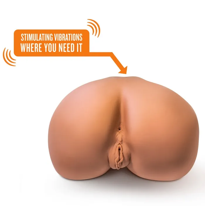 Blush Male Sex Toys X5 Men By Blush Rita Realistic Mocha Vibrating Masturbator Stroker