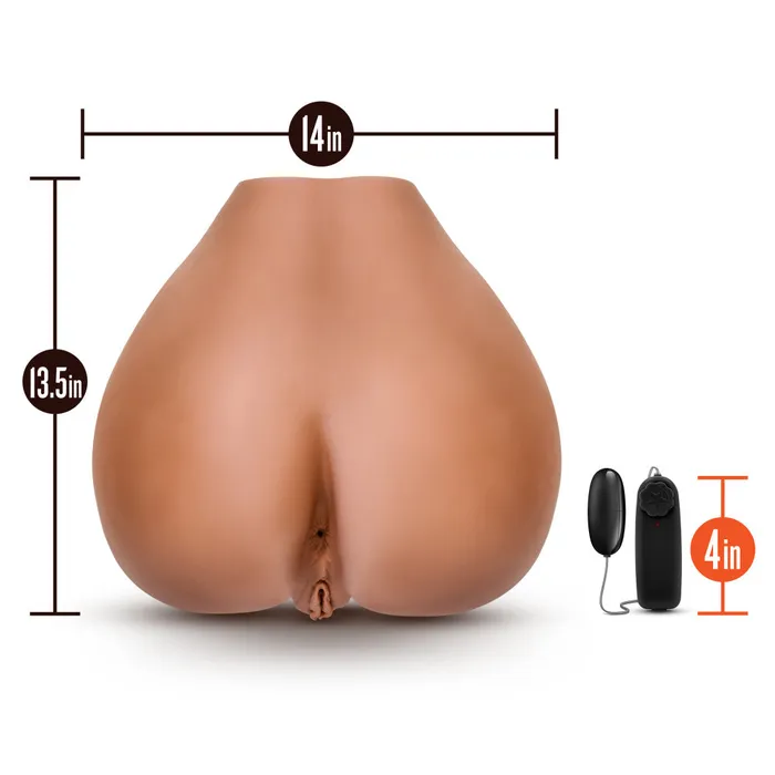 Blush Male Sex Toys X5 Men By Blush Rita Realistic Mocha Vibrating Masturbator Stroker