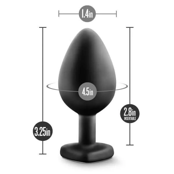 Blush Novelties Anal Elevate Your Booty Play with the Temptasia Bling Plug Medium Black