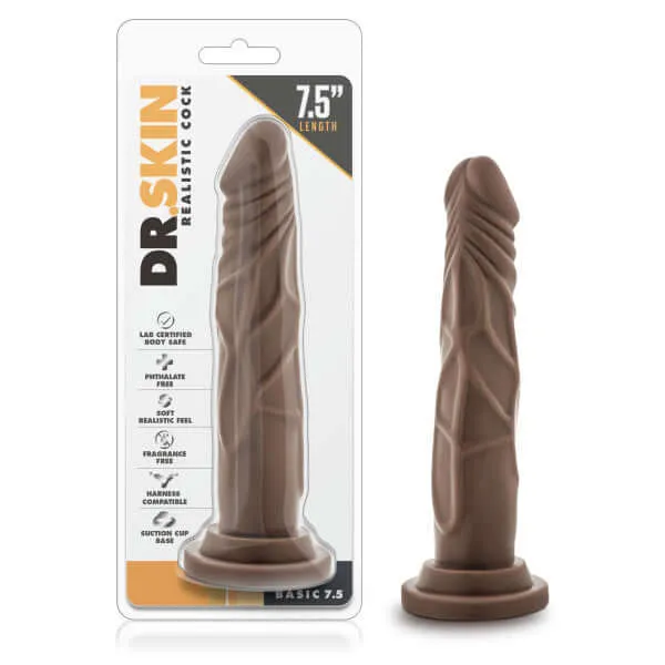 Blush Novelties Dildos Dr Skin Realistic Cock Basic 75 Inches Chocolate Brown Dildo Blush Novelties Dildos Dr Skin Realistic Cock Basic 75 Inches Chocolate Brown Dildo