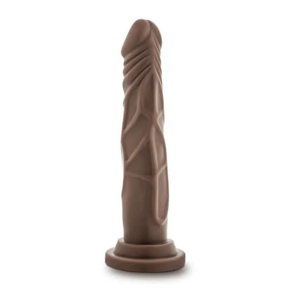Blush Novelties Dildos Dr Skin Realistic Cock Basic 75 Inches Chocolate Brown Dildo