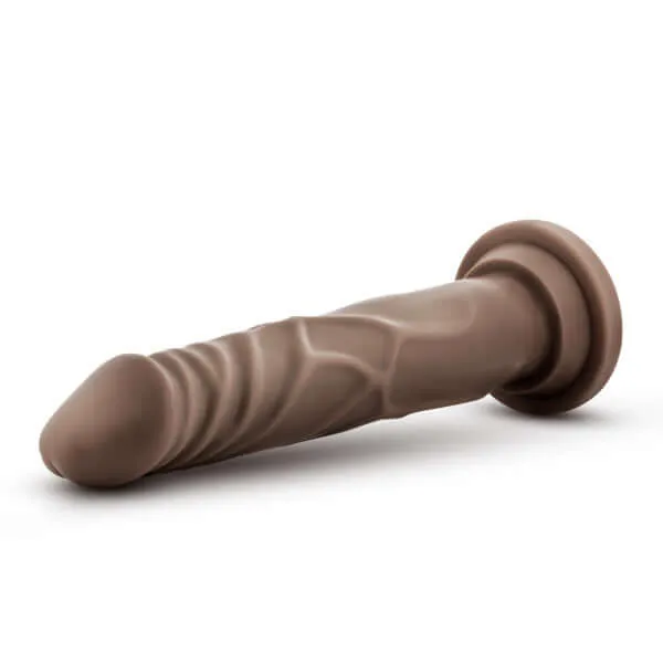 Blush Novelties Dildos Dr Skin Realistic Cock Basic 75 Inches Chocolate Brown Dildo
