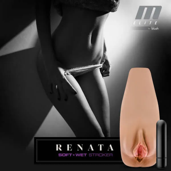 Blush Novelties Male Sex Toys M Elite Soft and Wet Renata Tan Male Masturbator