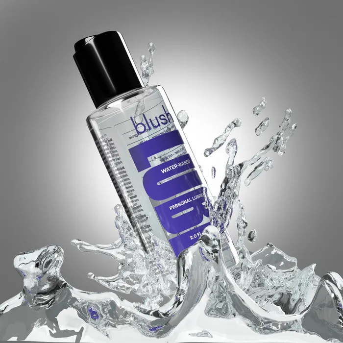 Blush Sexual Health Wellbeing Blush Lube WaterBased Personal Lubricant 100 BodySafe Sensitive Formula with Natural Ingredients 20 Fl Oz