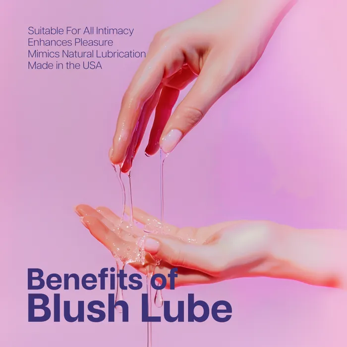 Blush Sexual Health Wellbeing Blush Lube WaterBased Personal Lubricant 100 BodySafe Sensitive Formula with Natural Ingredients 20 Fl Oz