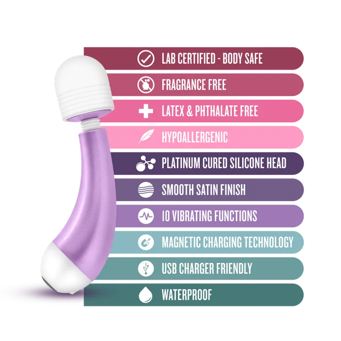 Blush Vibrators Noje By Blush Delite Wisteria 10 Function Vibrating Massage Wand Kit