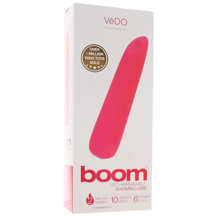 Boom Warming Lipstick Vibe in Pink VeDO Vibrators Boom Warming Lipstick Vibe in Pink VeDO Vibrators