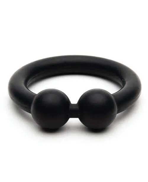 Bull Ring Black from Sport Fucker Extra Firm Silicone Bendable 185Inch Diameter Sportfucker Anal