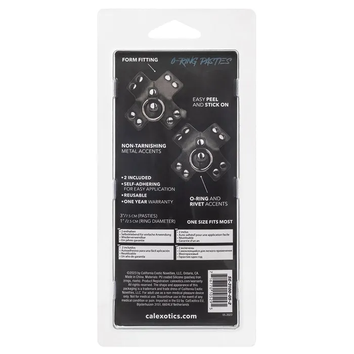 CAL EXOTICS Euphoria Collection ORing Pasties Male Sex Toys