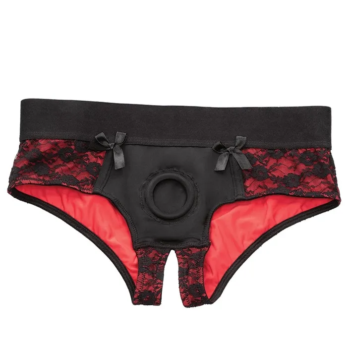 CAL EXOTICS Female Sex Toys Scandal Crotchless Pegging Panty Set SM