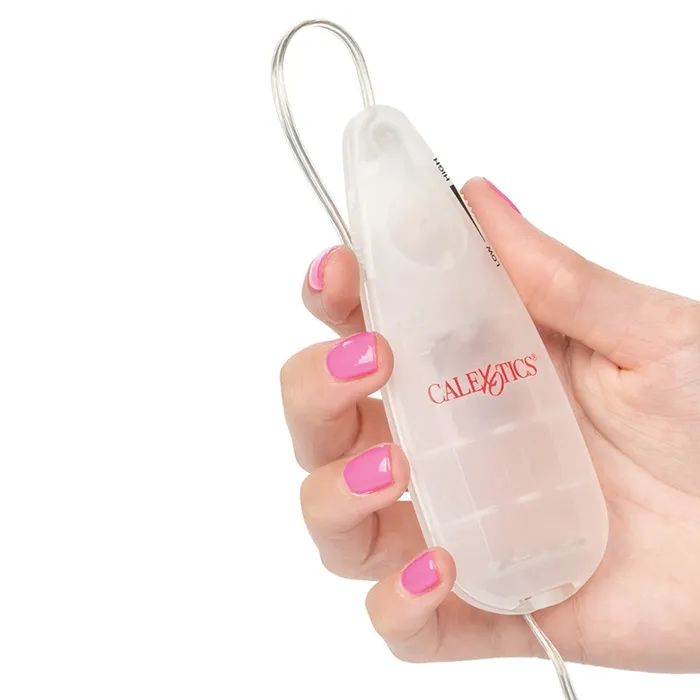 CAL EXOTICS Female Sex Toys Slim Teardrop BulletClear