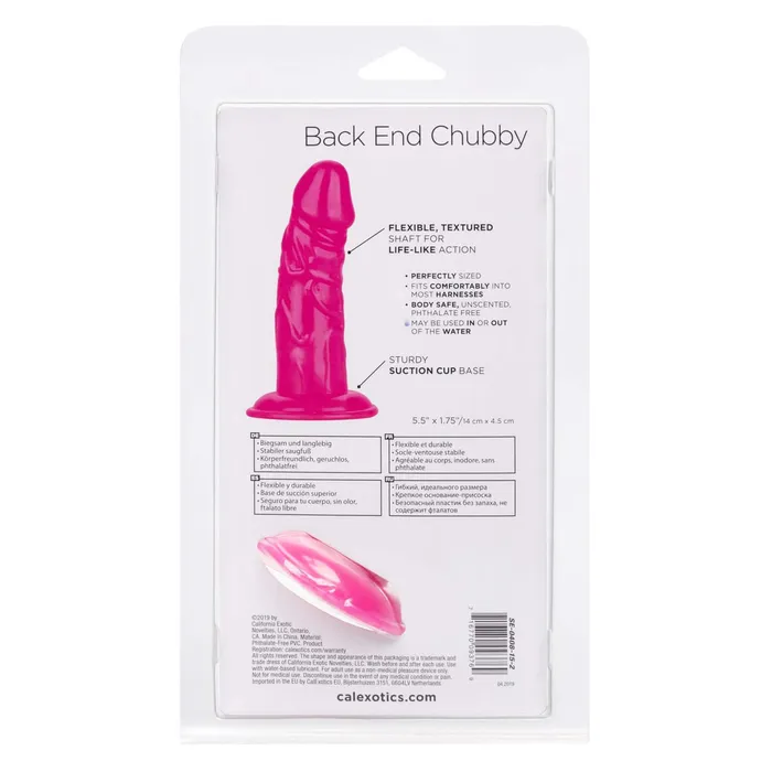 California Exotic Novelties Dildos Back End Chubby Pink Realistic Dong Your Path to Sensual Pleasure