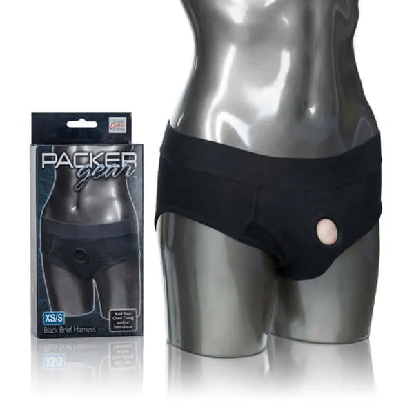 California Exotic Novelties Female Sex Toys Packer Gear Black Brief Harness XSS California Exotic Novelties Female Sex Toys Packer Gear Black Brief Harness XSS