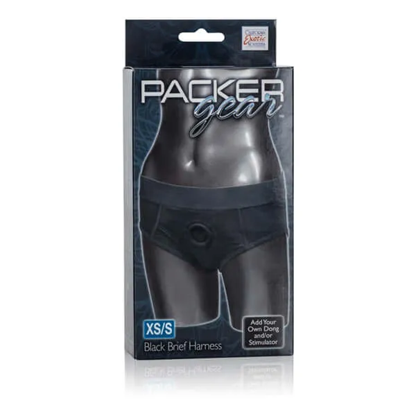 California Exotic Novelties Female Sex Toys Packer Gear Black Brief Harness XSS