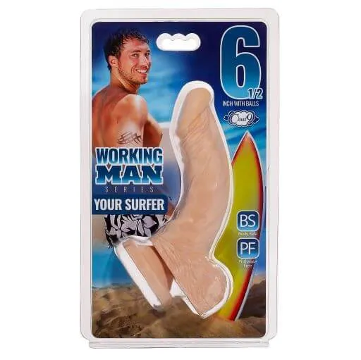 Cloud 9 Novelties Dildos Cloud 9 Working Man 6 inches Light Skin Tone Beige Dildo with Balls Your Surfer Cloud 9 Novelties Dildos Cloud 9 Working Man 6 inches Light Skin Tone Beige Dildo with Balls Your Surfer
