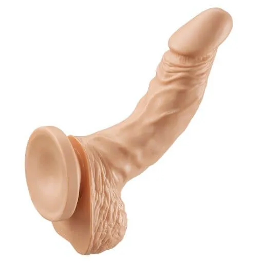 Cloud 9 Novelties Dildos Cloud 9 Working Man 6 inches Light Skin Tone Beige Dildo with Balls Your Surfer