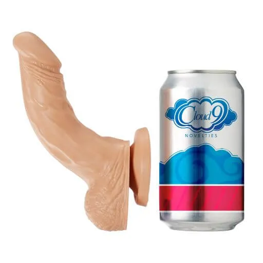Cloud 9 Novelties Dildos Cloud 9 Working Man 6 inches Light Skin Tone Beige Dildo with Balls Your Surfer