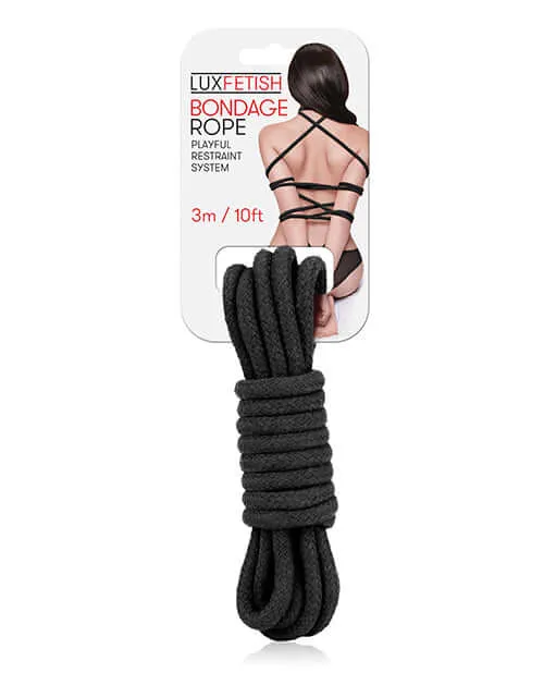 Couples Electric Hustler Lingerie Lux Fetish Bondage Rope 10ft Black for BDSM Play Couples Electric Hustler Lingerie Lux Fetish Bondage Rope 10ft Black for BDSM Play