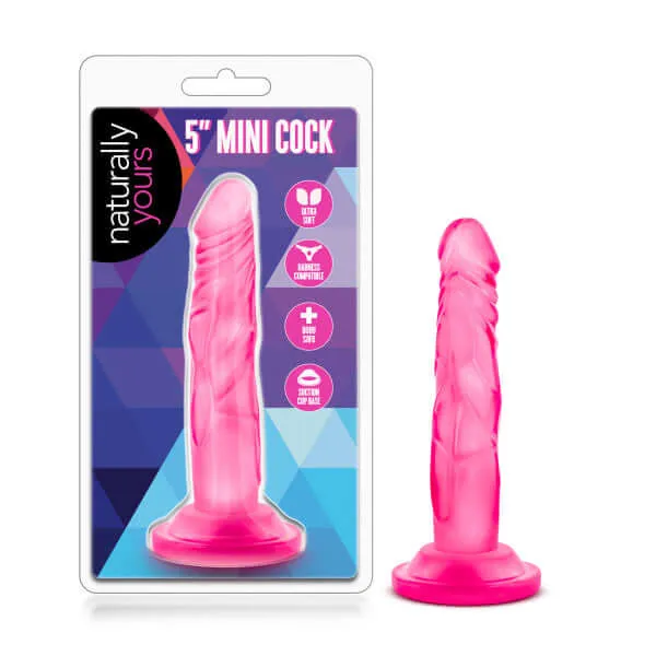 Dildos Blush Novelties Naturally Yours 5 Inches Mini Cock Pink Realistic Dildo Dildos Blush Novelties Naturally Yours 5 Inches Mini Cock Pink Realistic Dildo