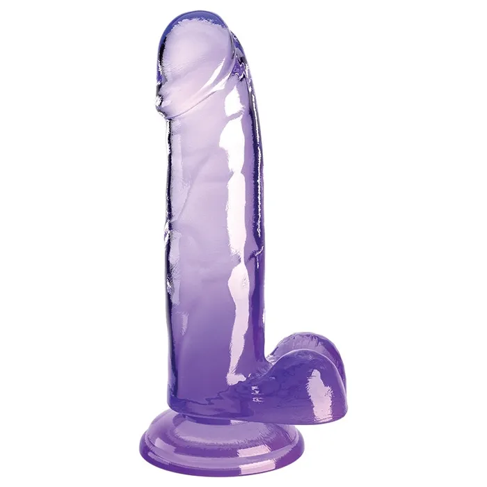Dildos PIPEDREAM King Cock Clear with BallsPurple 7