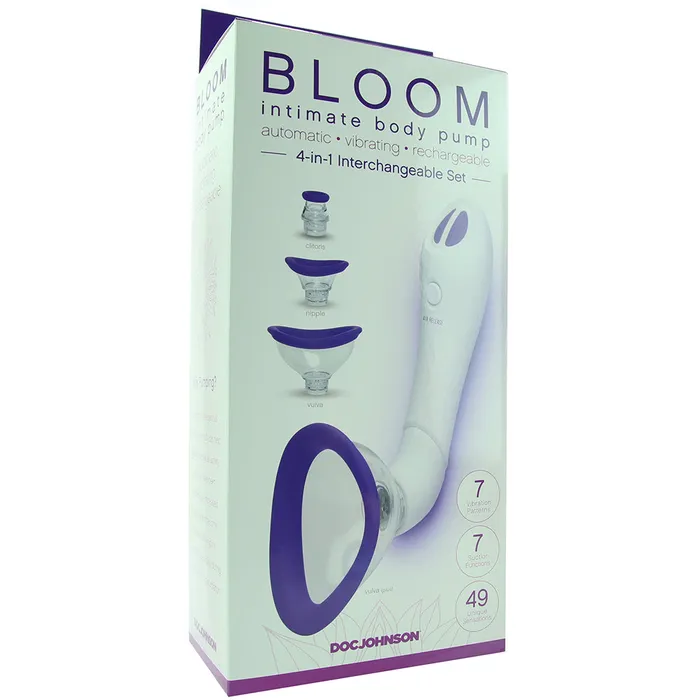 Doc Johnson Female Sex Toys Bloom Intimate Body Pump in Purple Doc Johnson Female Sex Toys Bloom Intimate Body Pump in Purple