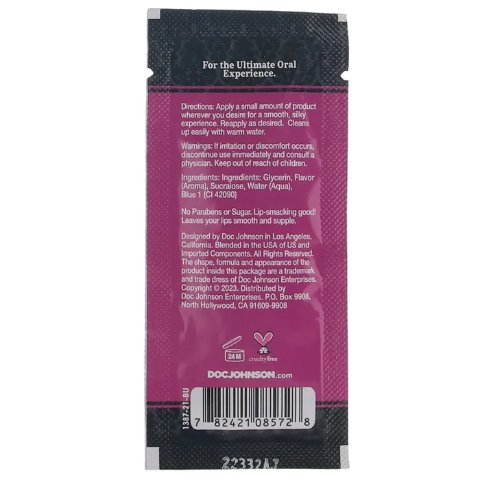 Doc Johnson GoodHead Warming Oral Delight Gel 24oz in Cotton Candy Enhancers