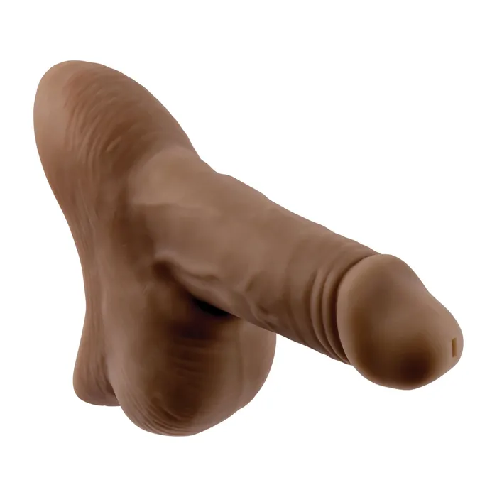 Evolved Novelties Dildos Gender X Stand To Pee Dark Skin Tone Thermoplastic Elastomers TPE