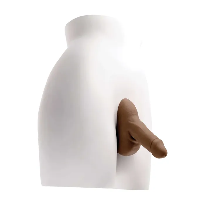 Evolved Novelties Dildos Gender X Stand To Pee Dark Skin Tone Thermoplastic Elastomers TPE