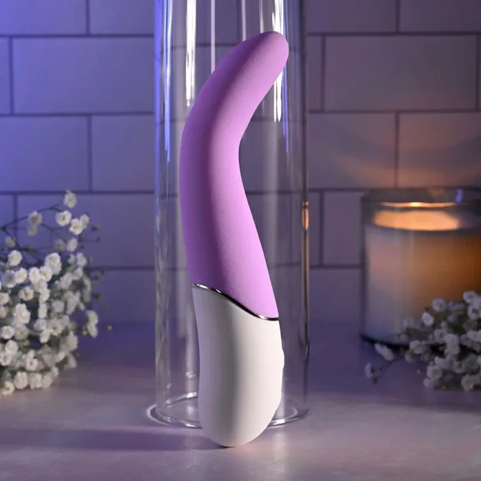 Evolved Novelties Slip of the Tongue Rechargeable Silicone Vibrator PinkWhite Vibrators