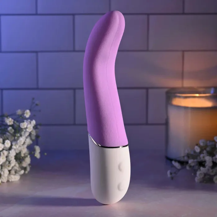 Evolved Novelties Slip of the Tongue Rechargeable Silicone Vibrator PinkWhite Vibrators