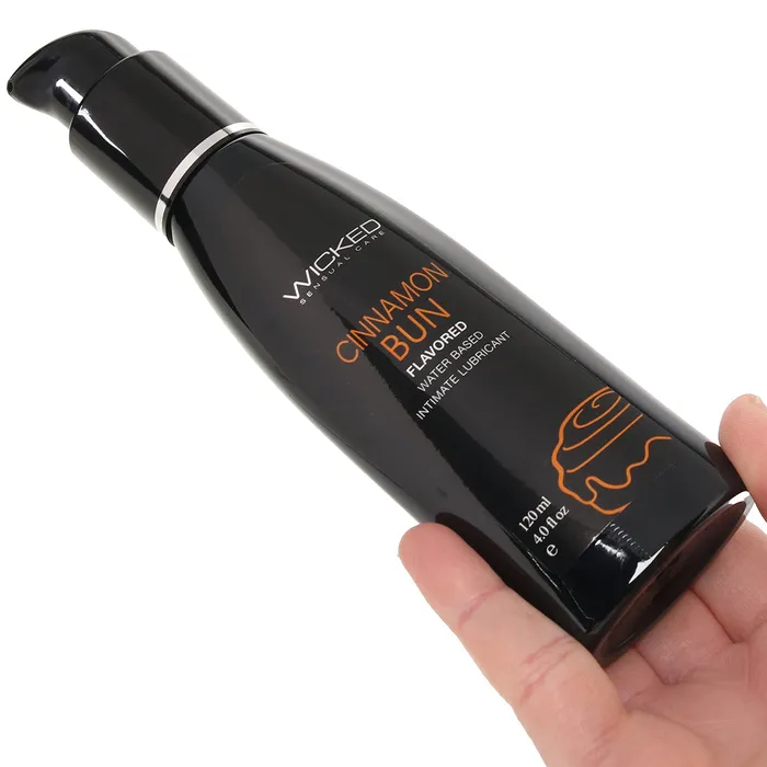 Female Sex Toys Aqua Flavored Lube 4oz120ml in Cinnamon Bun Wicked Sensual Care