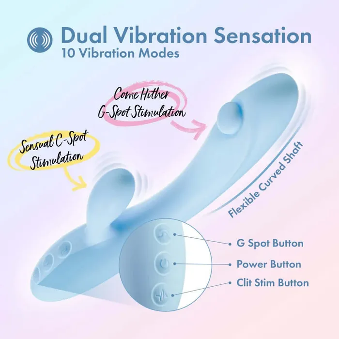 Female Sex Toys Blush Novelties Play With Me Moondust Magic Rabbit Massager Flexible Customizable Vibrations Waterproof