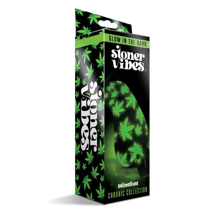 Female Sex Toys Global Novelties Stoner Vibes Chronic Collection Glow In The Dark Blindfold