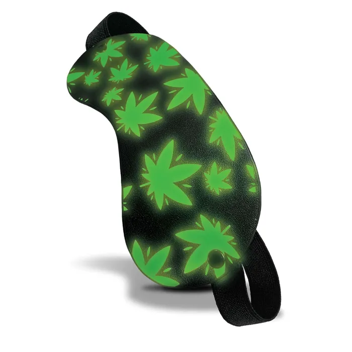 Female Sex Toys Global Novelties Stoner Vibes Chronic Collection Glow In The Dark Blindfold
